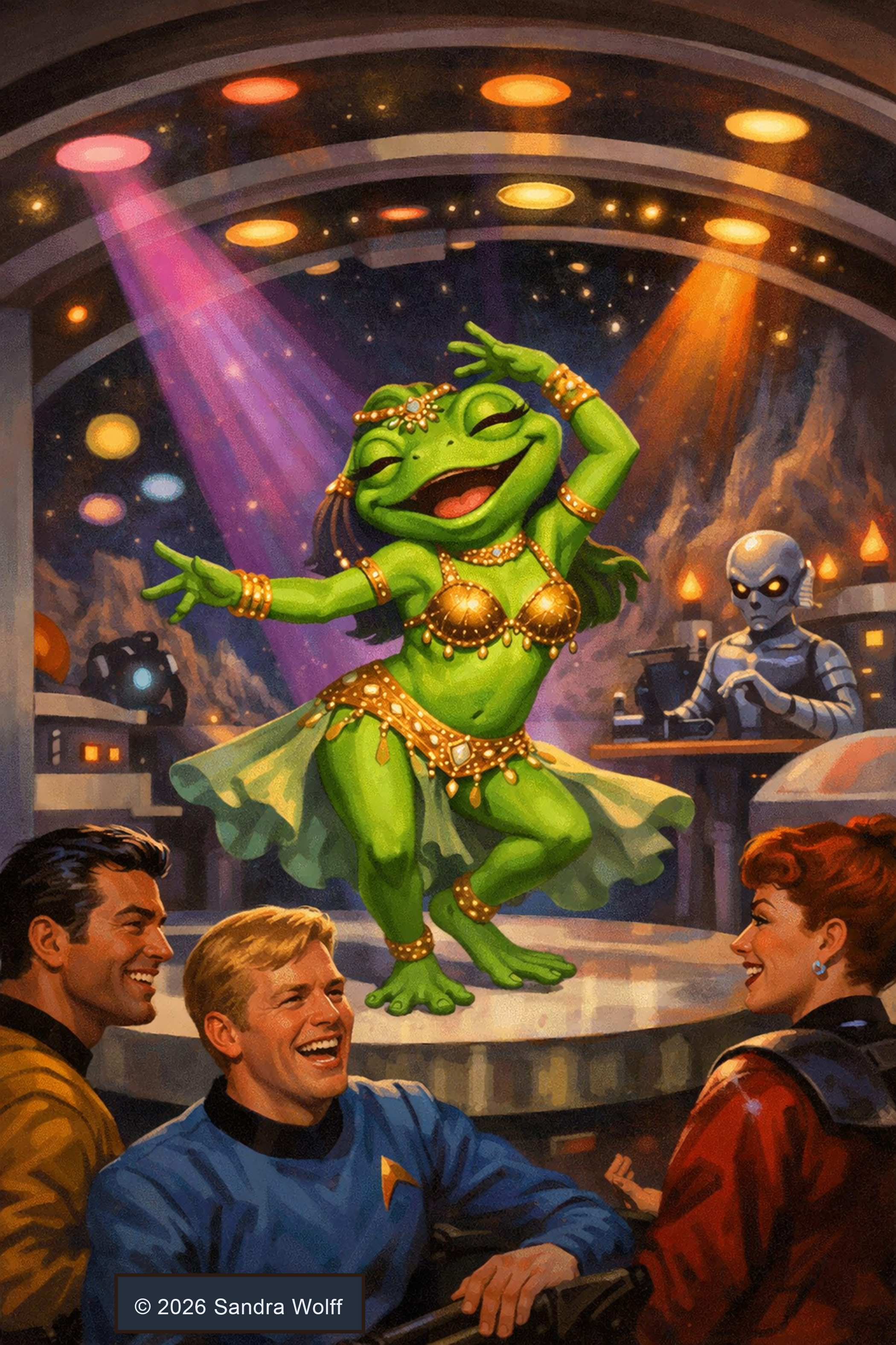 Green Orion Slave Frog