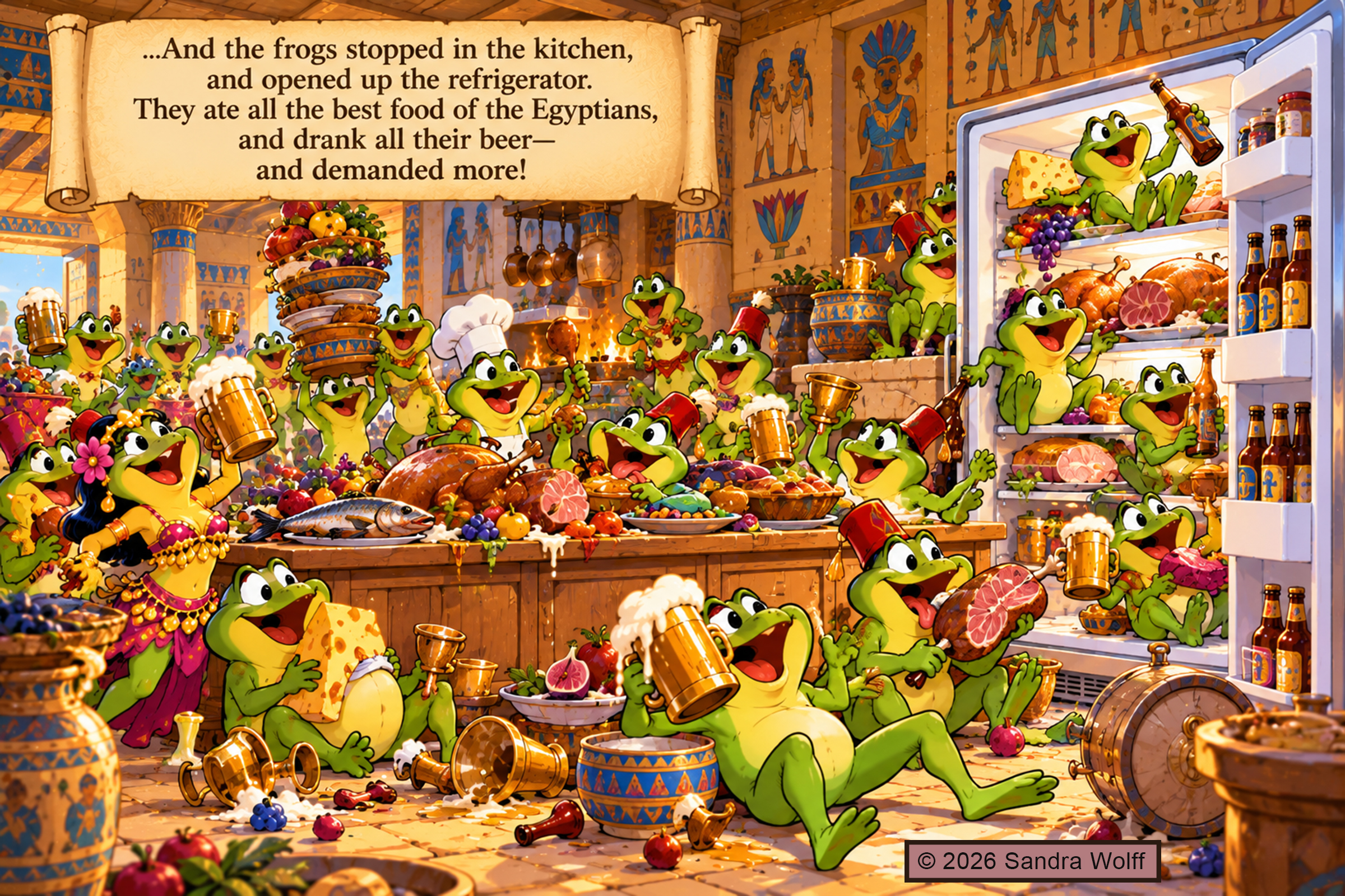 POF 03 Frogs Egyptian Kitchen Feast