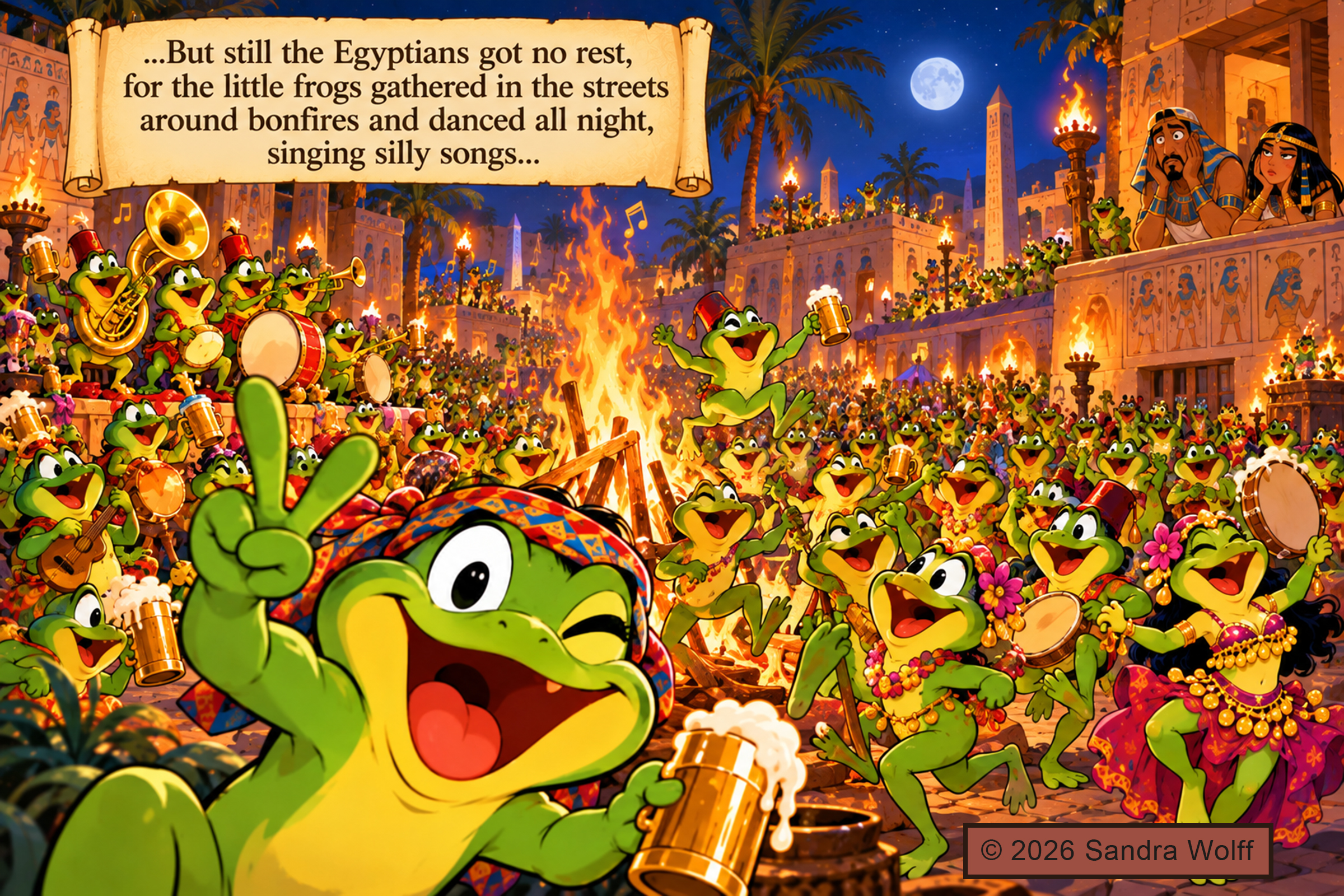 POF 05 Egyptian Frog Festival Under the Moon
